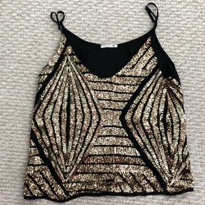 Sequin tank top